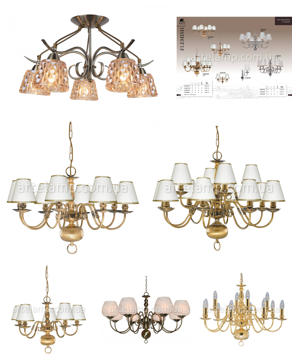 «Бра». Arte Lamp серия Flemish артикул A1020AP-2AB