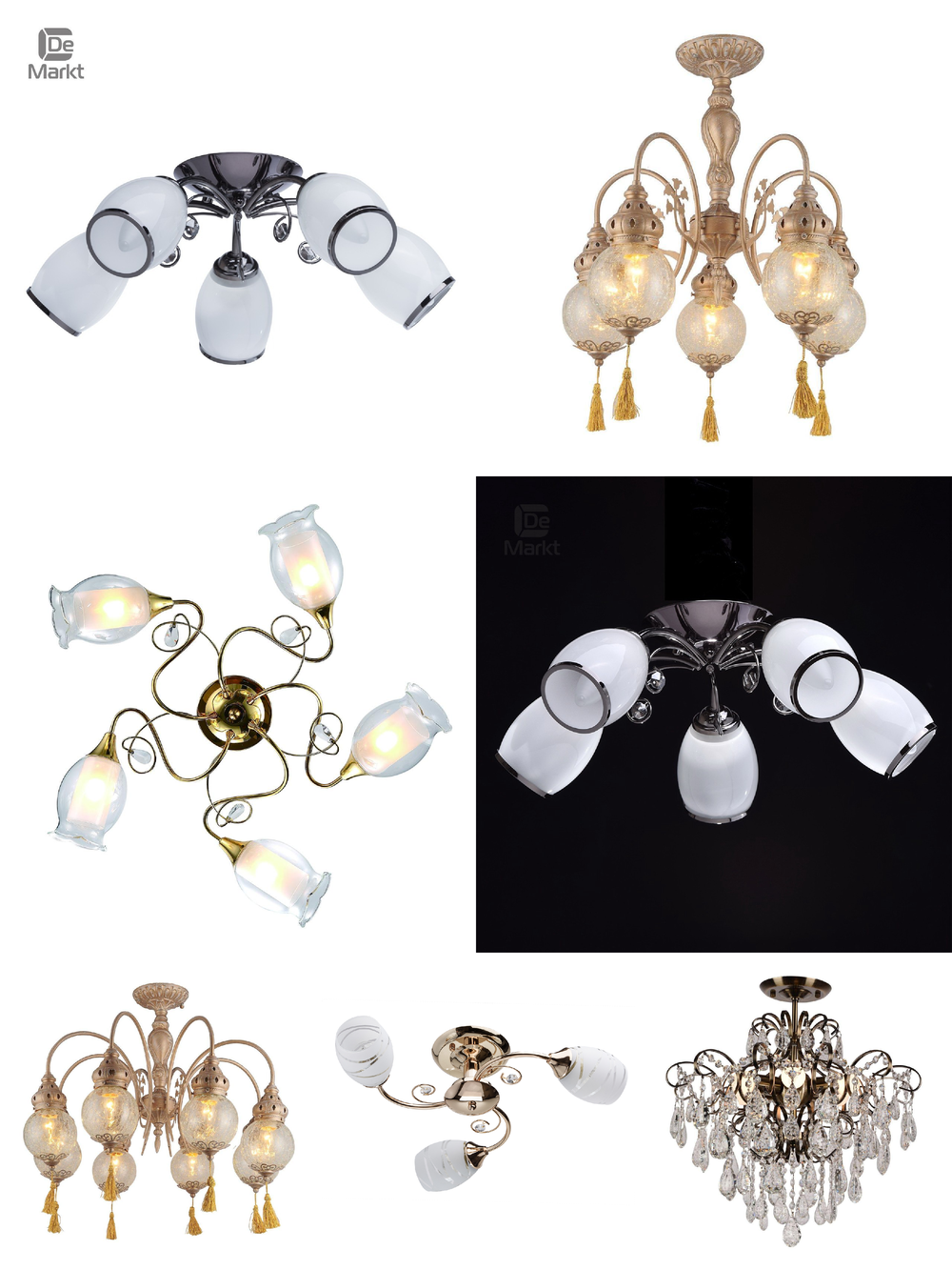 « потолочные». Arte Lamp серия Gemma артикул A1674PL-5CC