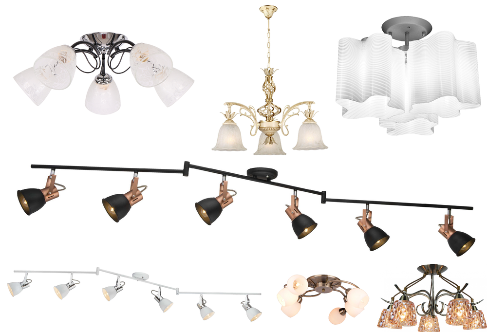 « потолочные». Arte Lamp серия Gemma артикул A1674PL-5CC