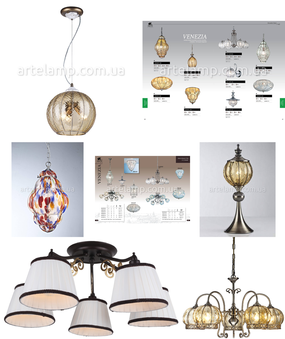«». Arte Lamp серия Venezia артикул A2102SP-4WH