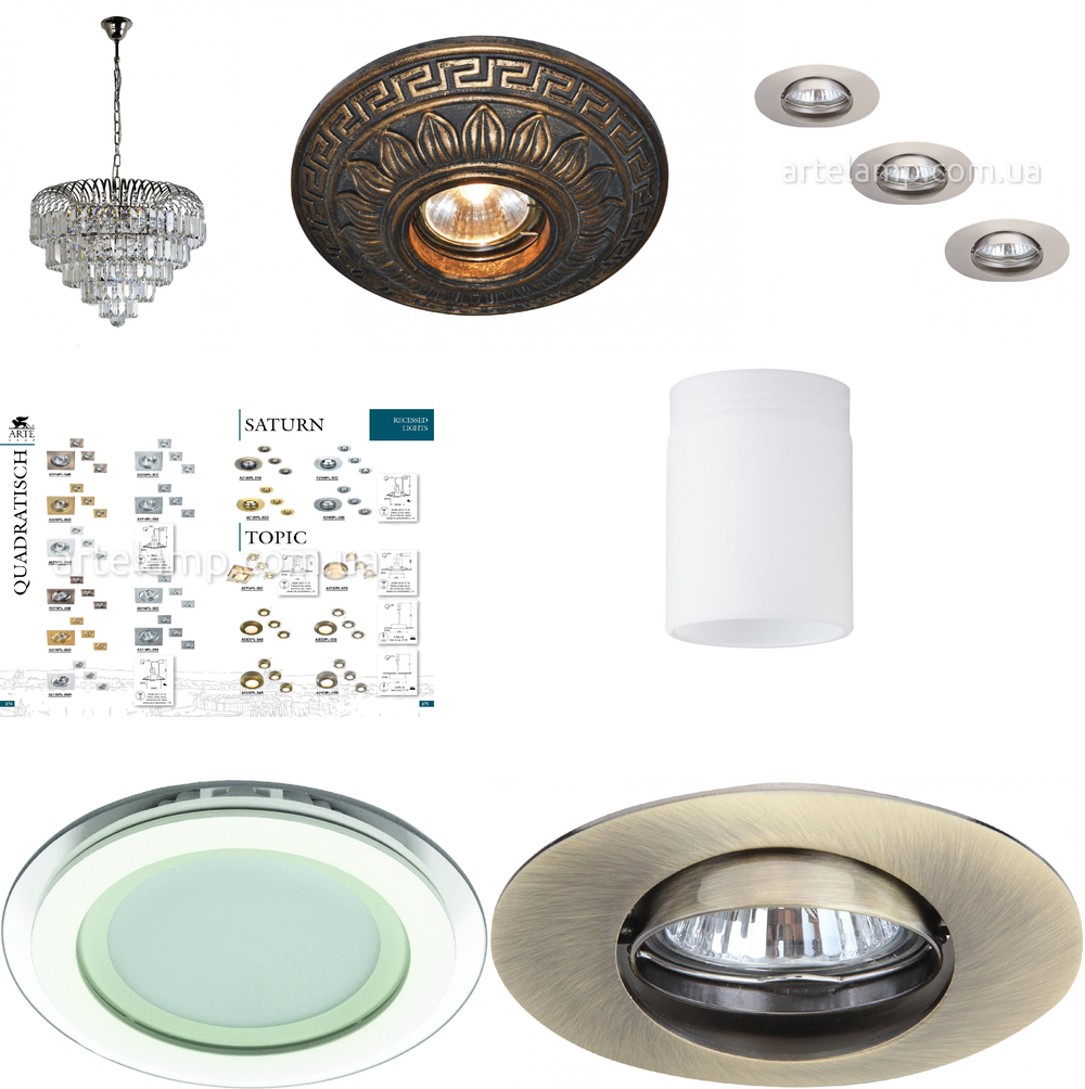 « потолочные». Arte Lamp серия Saturn артикул A2109PL-3GO