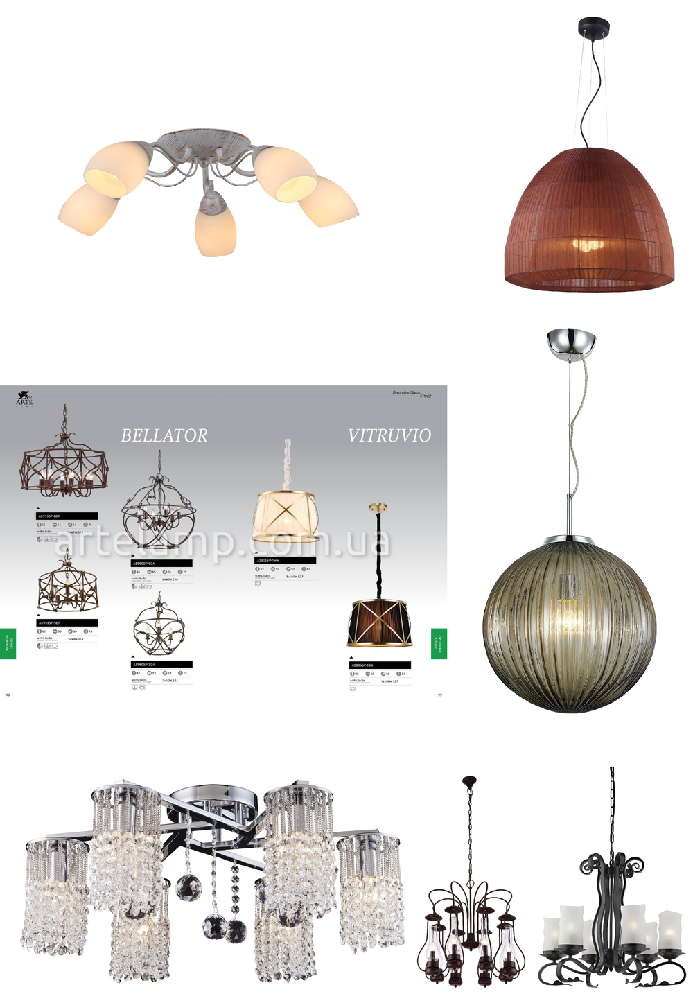 « подвесные». Arte Lamp серия Vitruvio артикул A2805SP-1BK