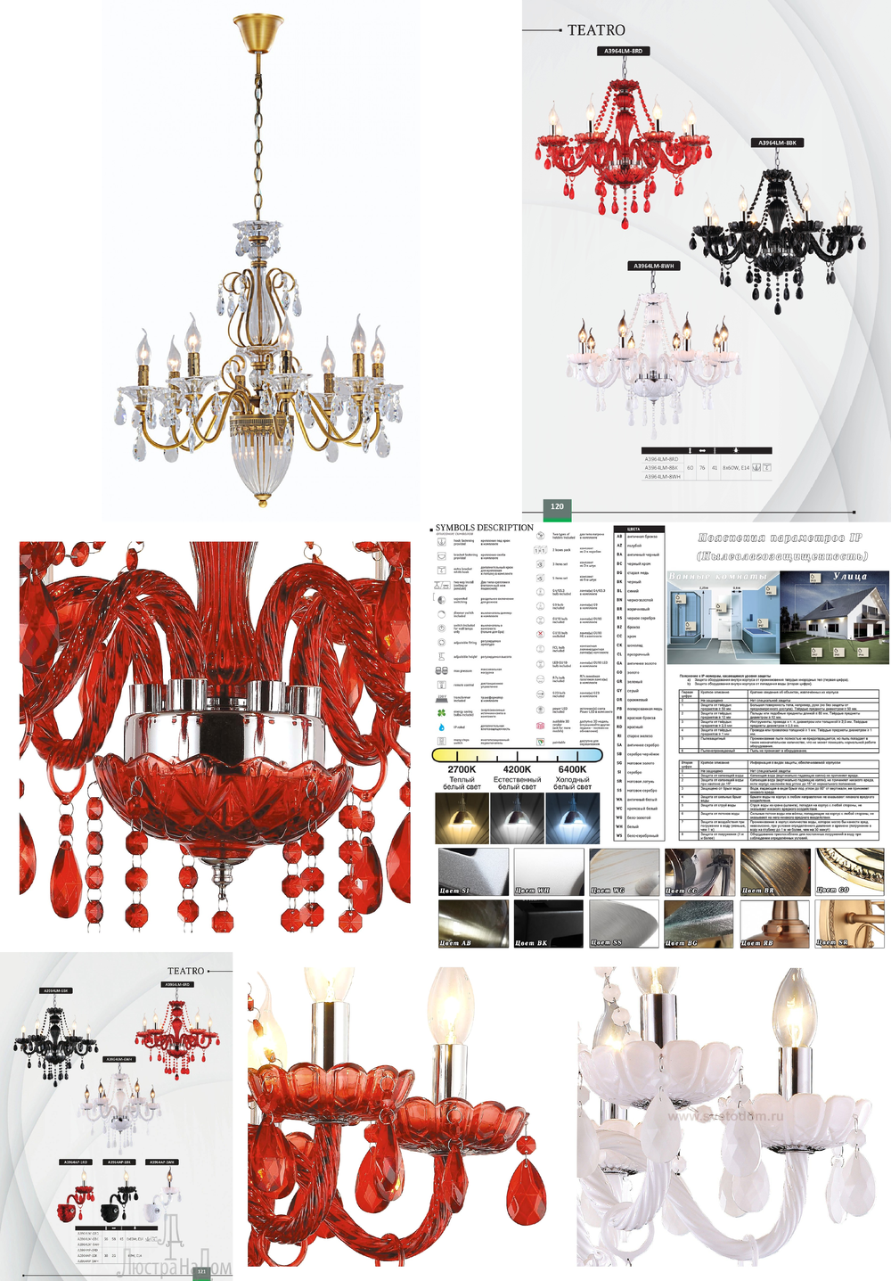 « подвесные». Arte Lamp серия Teatro артикул A3964LM-8BK