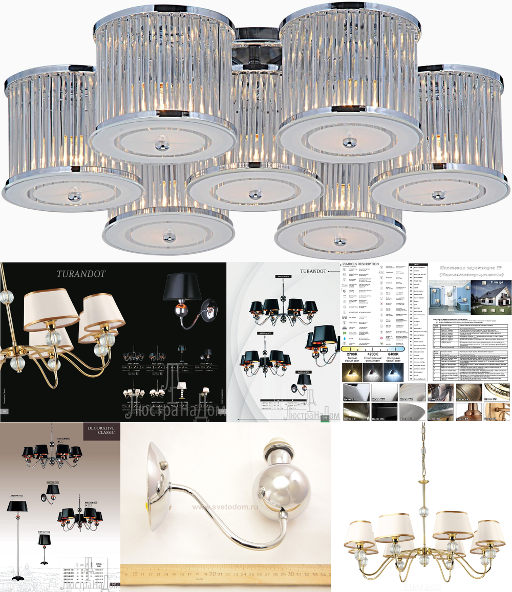« подвесные». Arte Lamp серия Turandot артикул A4011LM-5CC