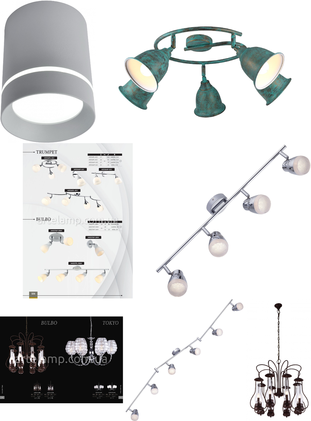« четыре лампочки». Arte Lamp серия Bulbo артикул A4037PL-4WH