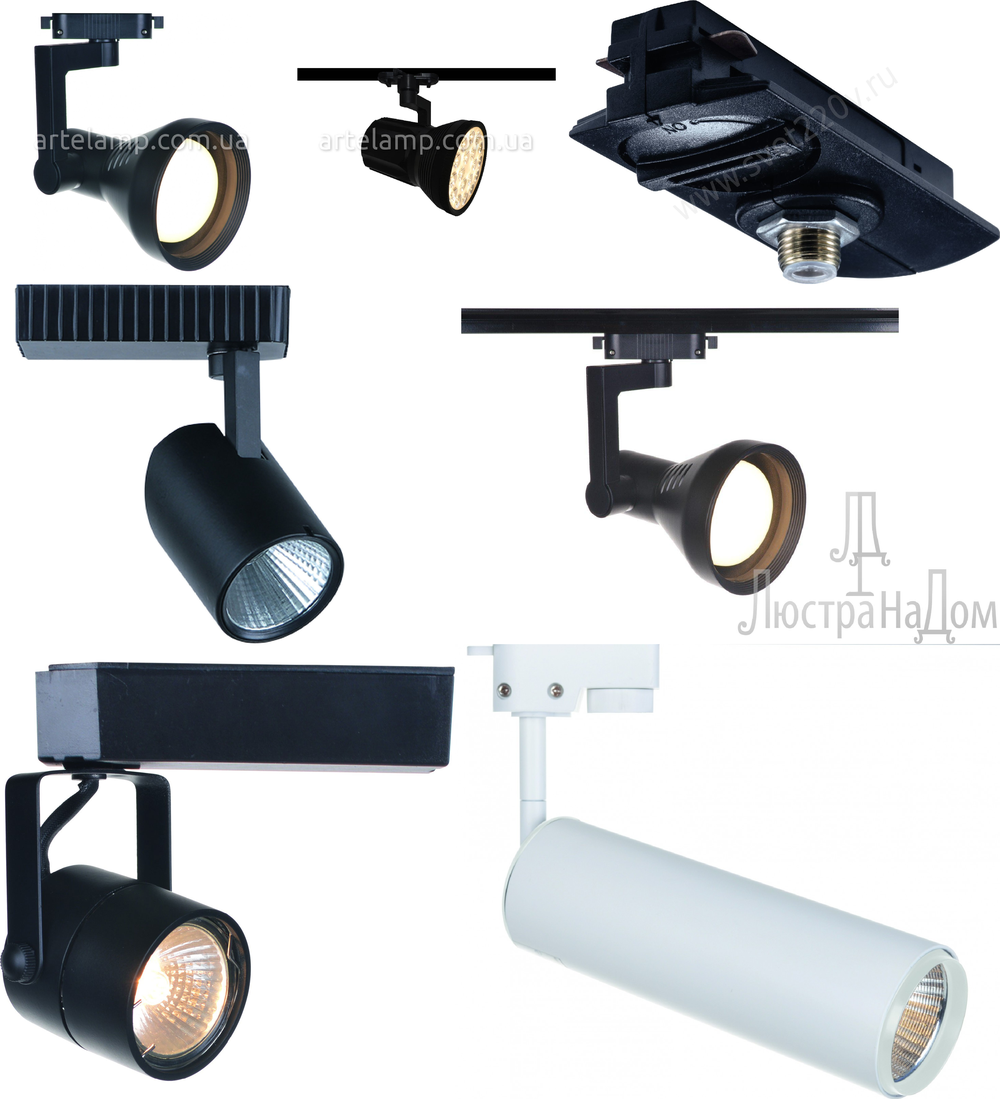«Технический свет». Arte Lamp серия Track Lights артикул A4107PL-1BK
