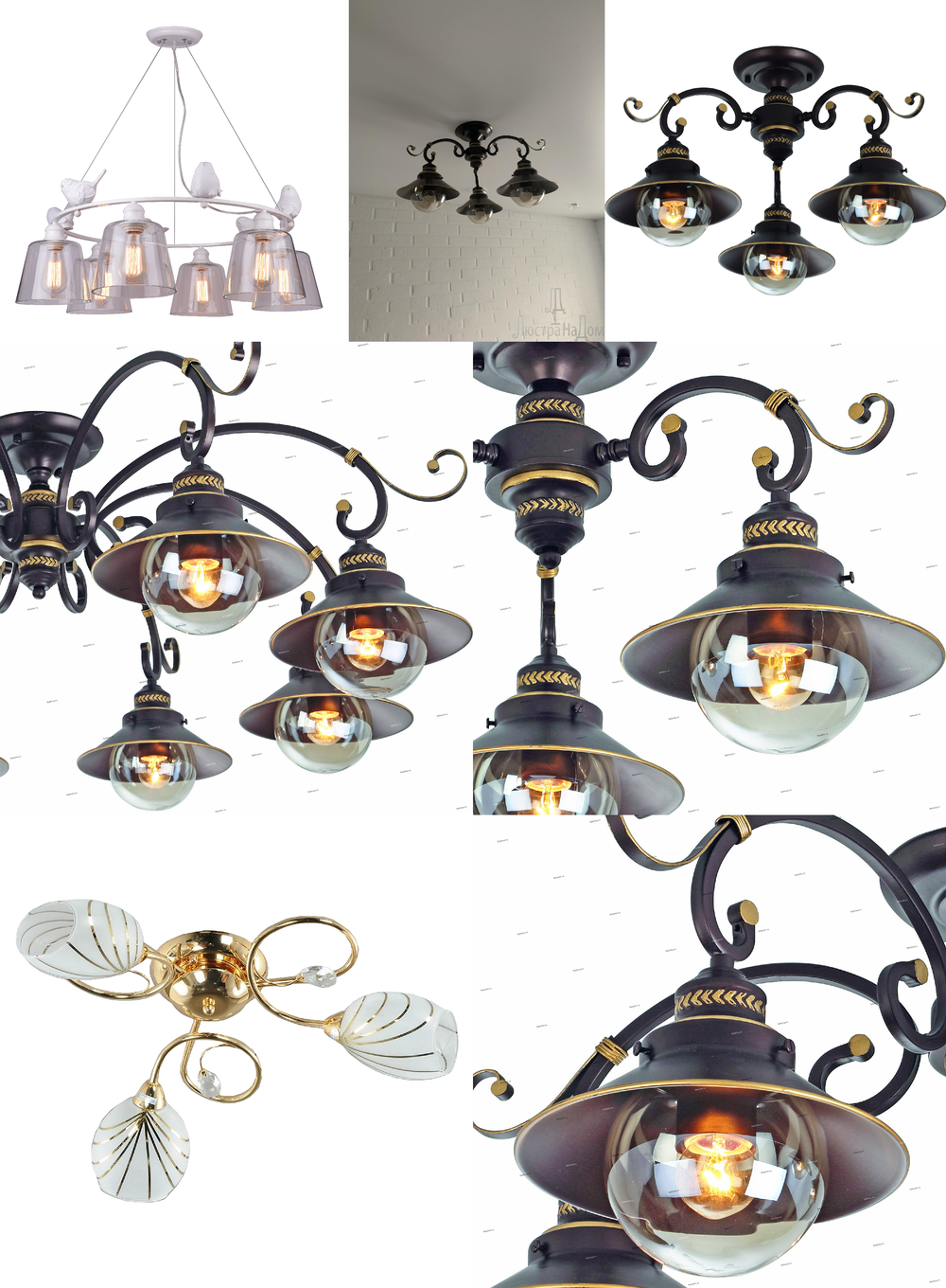 « потолочные». Arte Lamp серия Grazioso артикул A4577PL-3WG