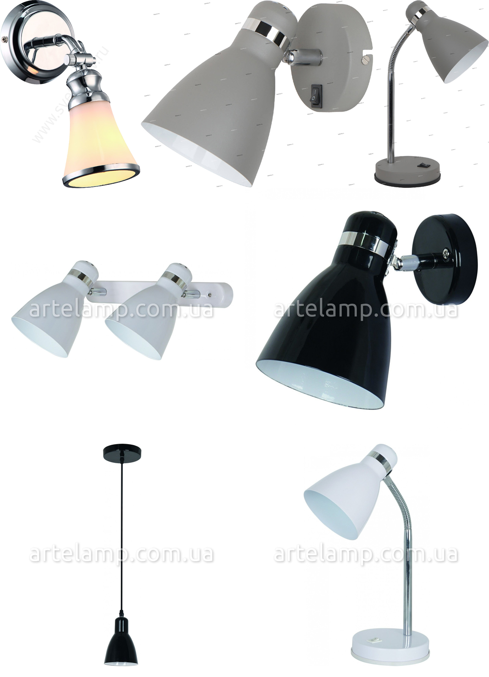 « черные». Arte Lamp серия Mercoled артикул A5049AP-2BK