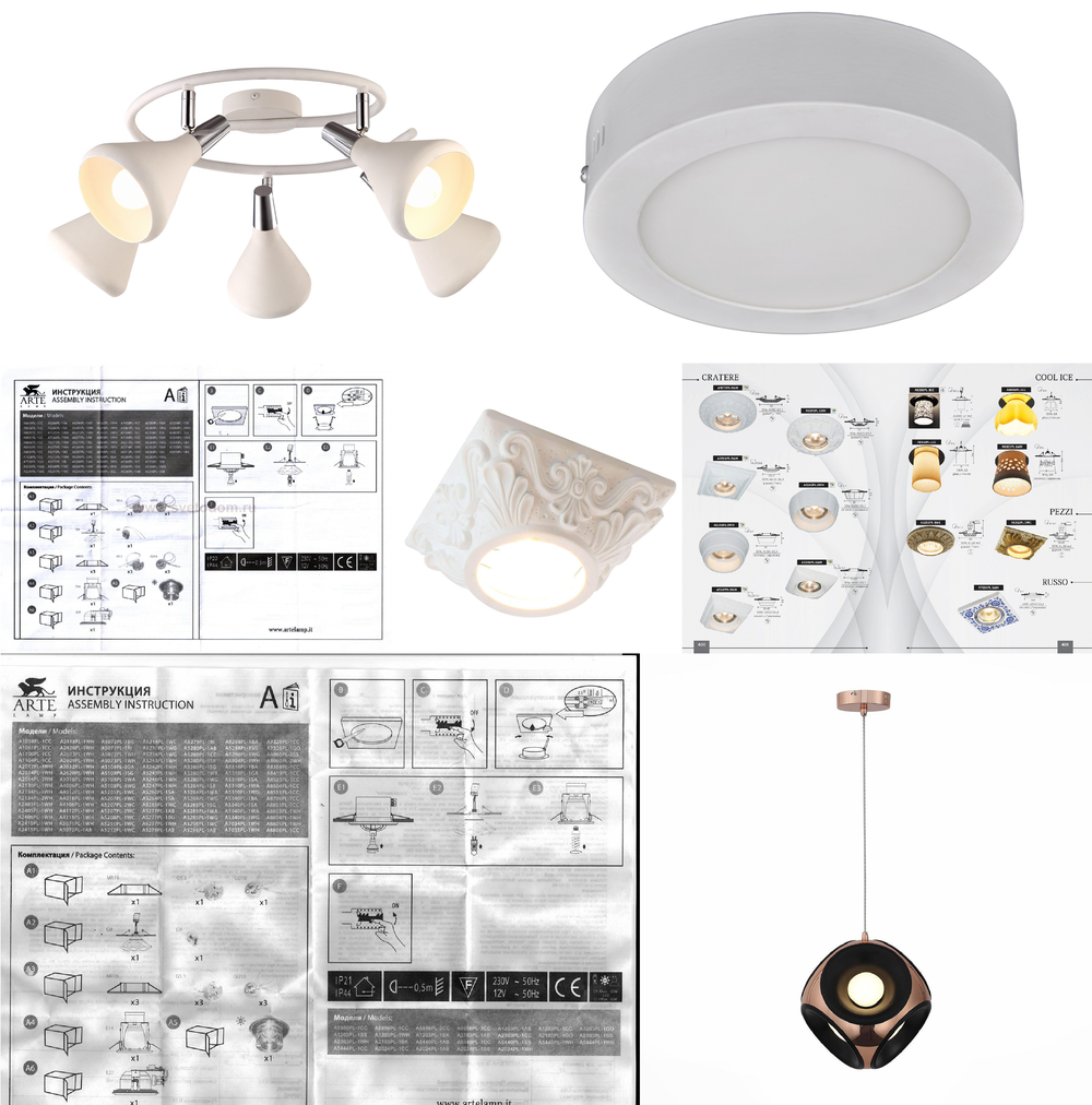 «». Arte Lamp серия Cratere артикул A5246PL-1WH
