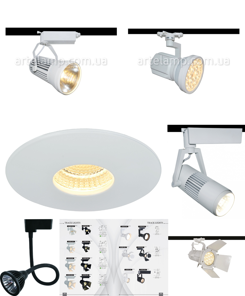 «Технический свет». Arte Lamp серия Track Lights артикул A5319PL-1WH