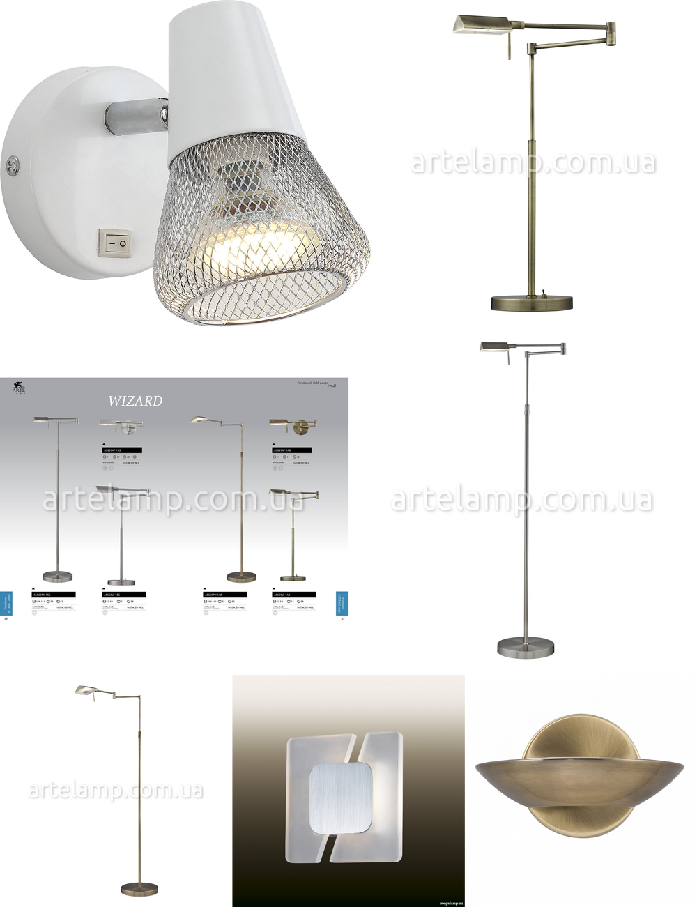 «Бра». Arte Lamp серия Wizard артикул A5665AP-1SS