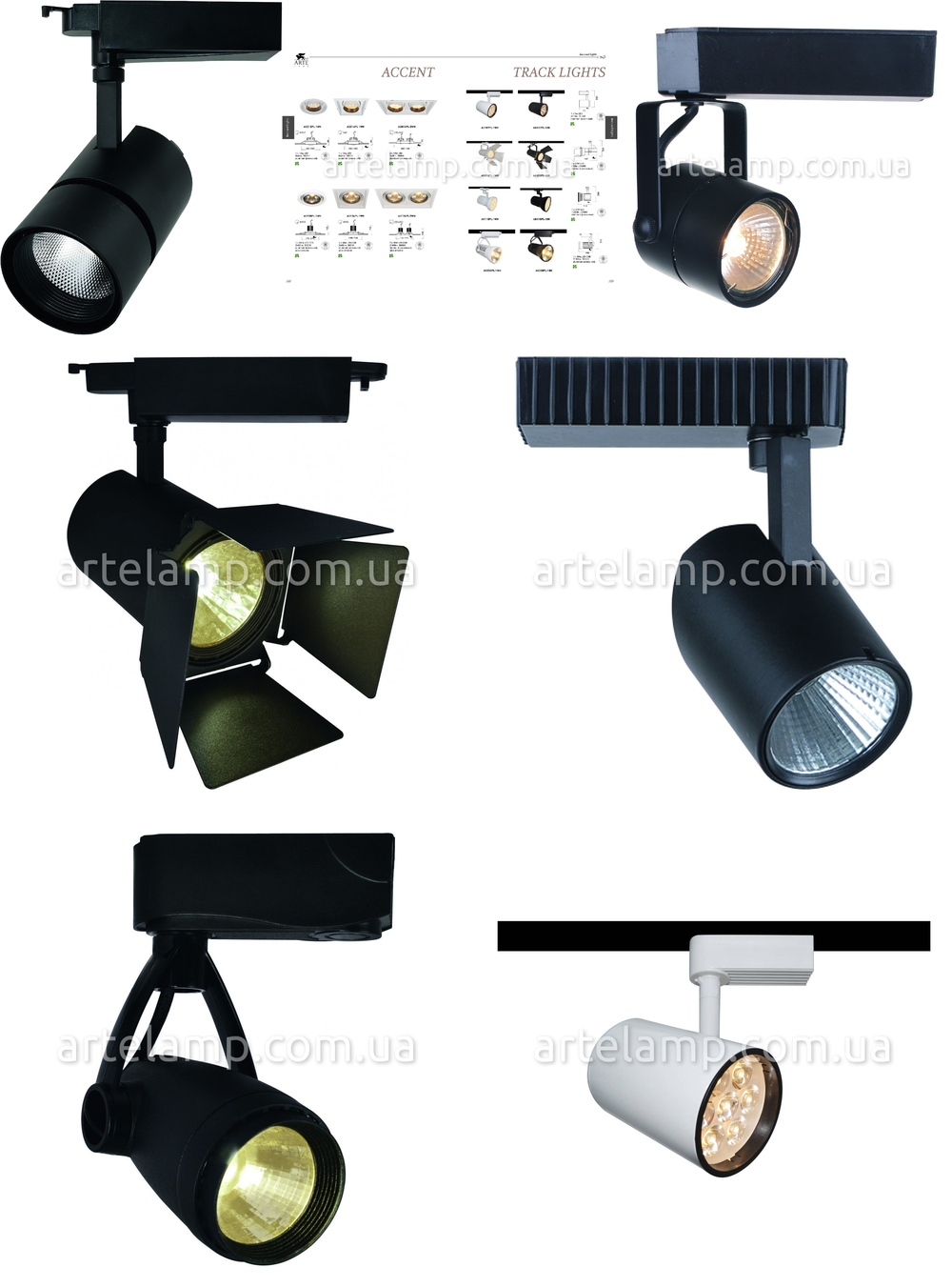 «Технический свет». Arte Lamp серия Track Lights артикул A6107PL-1BK