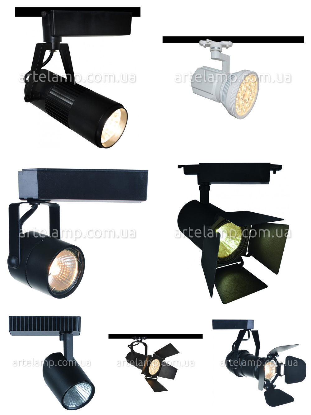 «Технический свет». Arte Lamp серия Track Lights артикул A6118PL-1BK