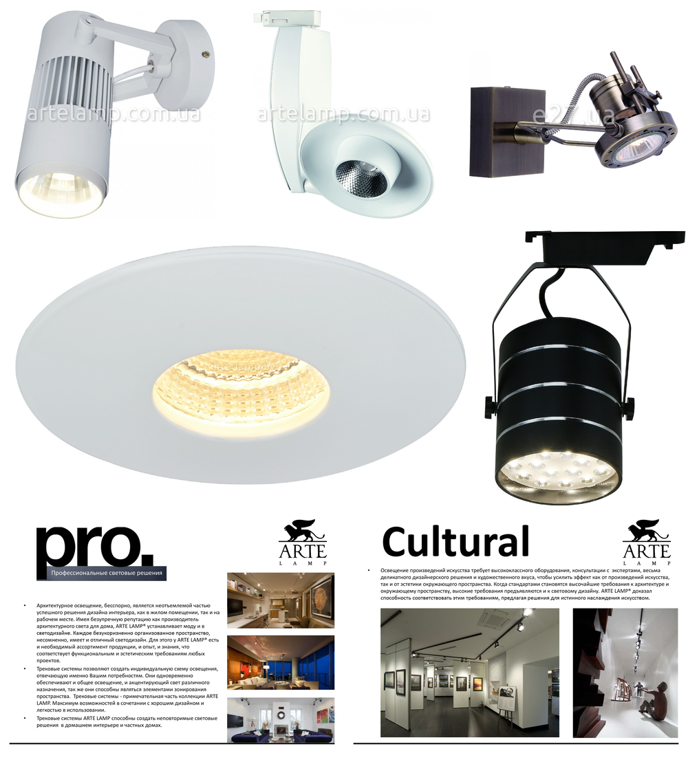 «Технический свет». Arte Lamp серия Track Lights артикул A6118PL-1WH