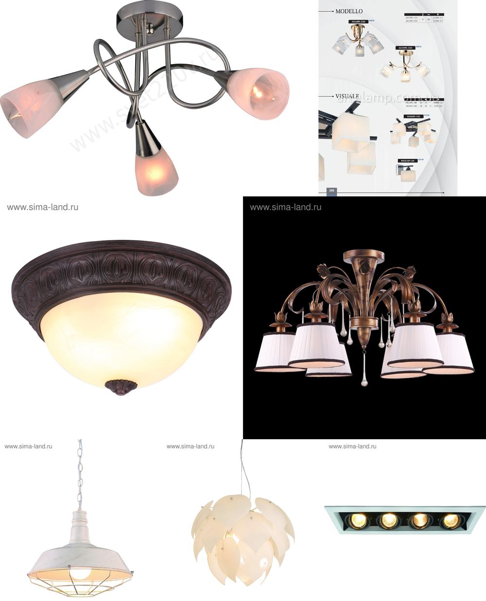 « потолочные». Arte Lamp серия Modello артикул A6119PL-3GO