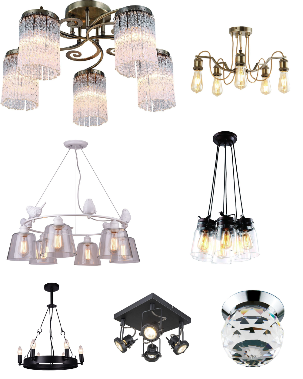 « потолочные». Arte Lamp серия Gemma артикул A6185PL-5AB