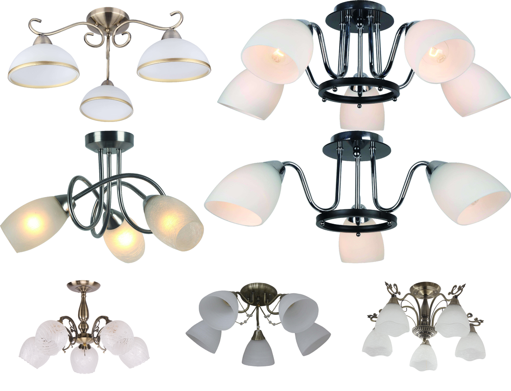 « потолочные». Arte Lamp серия Noemi артикул A6192PL-5AB