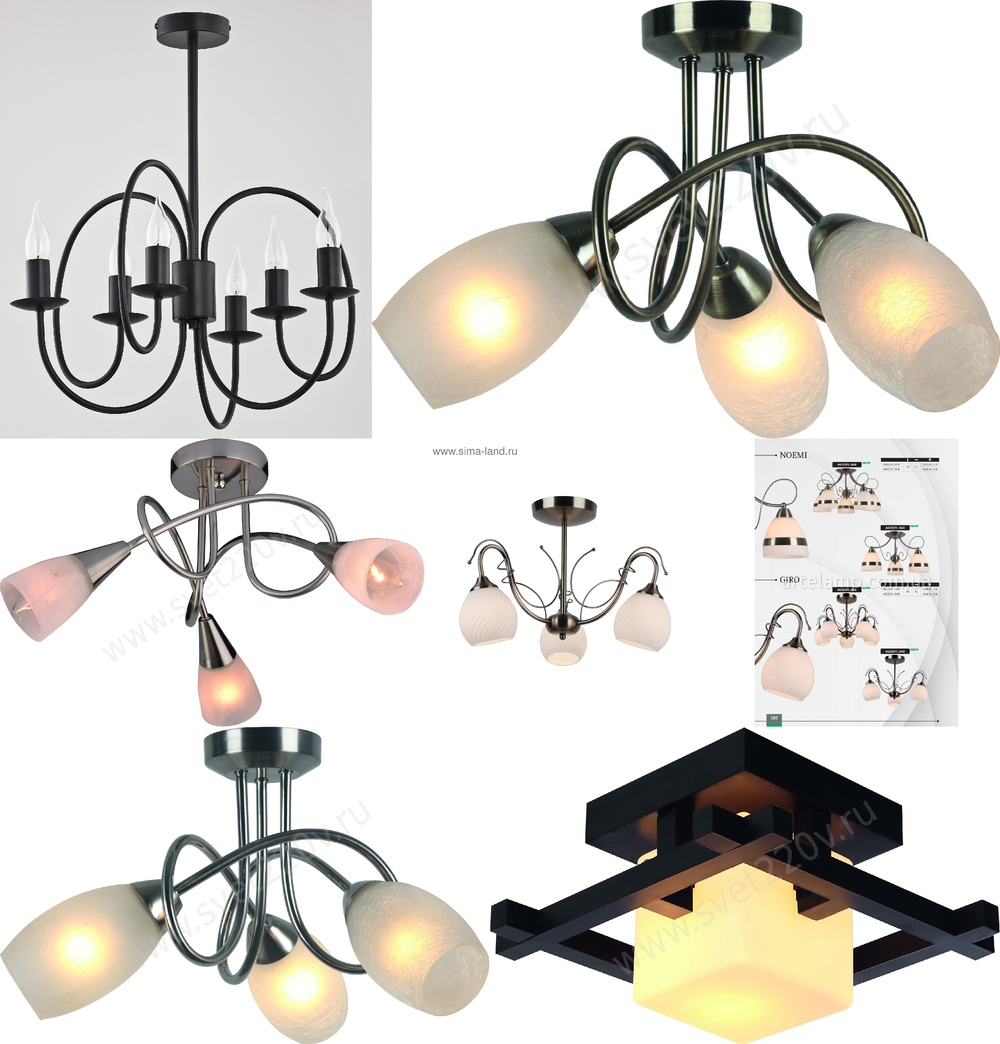 « потолочные». Arte Lamp серия Giro артикул A6285PL-3AB