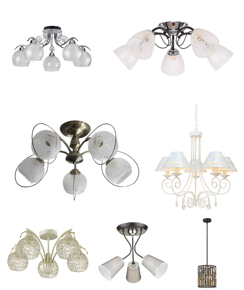 « потолочные». Arte Lamp серия Gemma артикул A6347PL-5WG