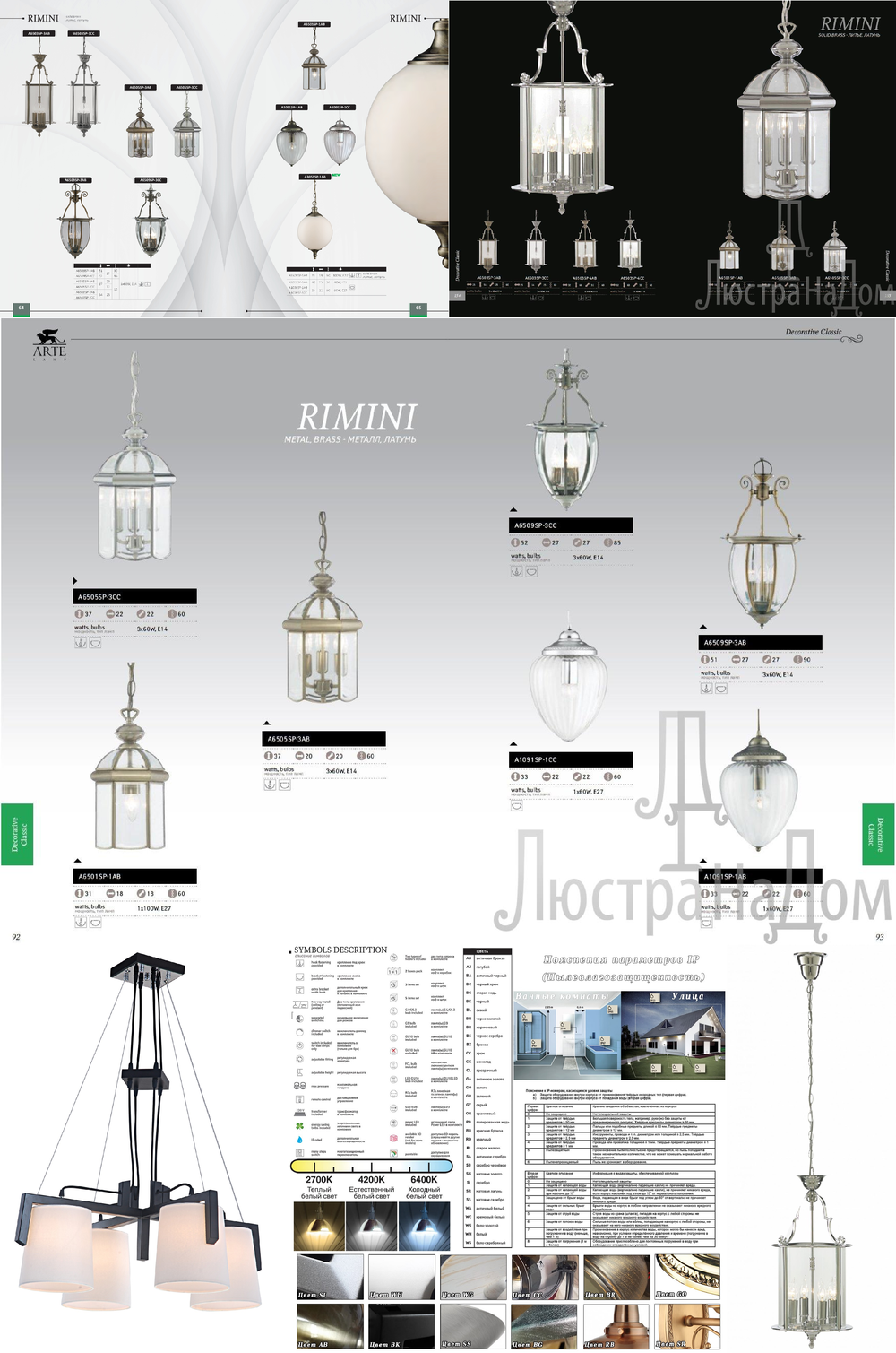 « подвесные». Arte Lamp серия Rimini артикул A6505SP-3AB