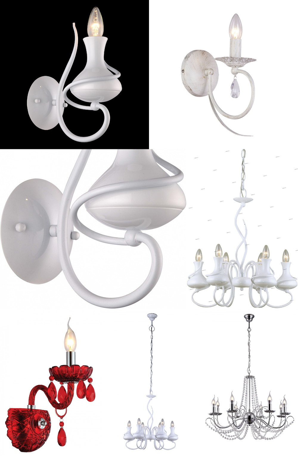 « белые». Arte Lamp серия Vaso артикул A6819AP-1WH