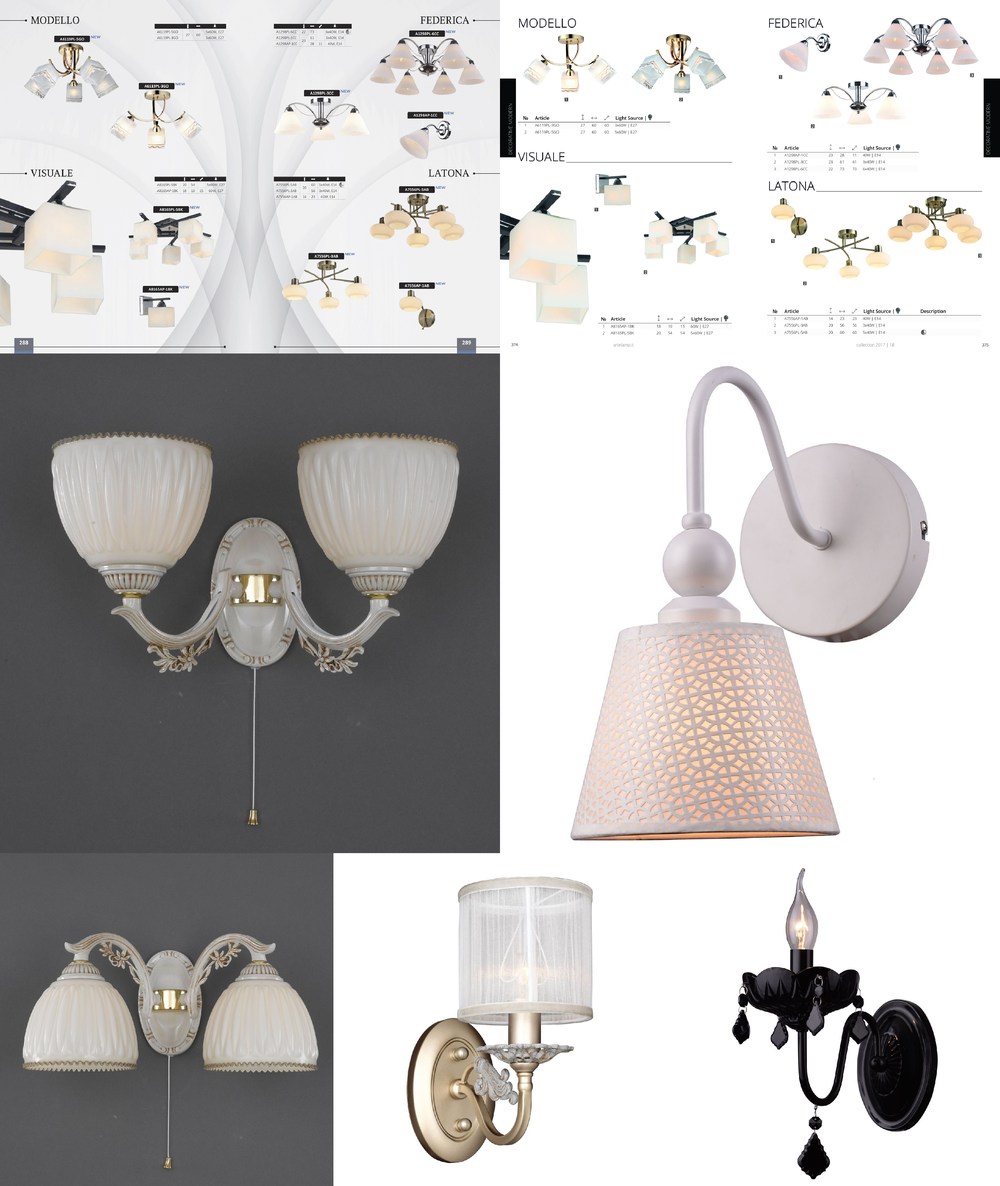« для спальни». Arte Lamp серия Latona артикул A7556AP-1AB