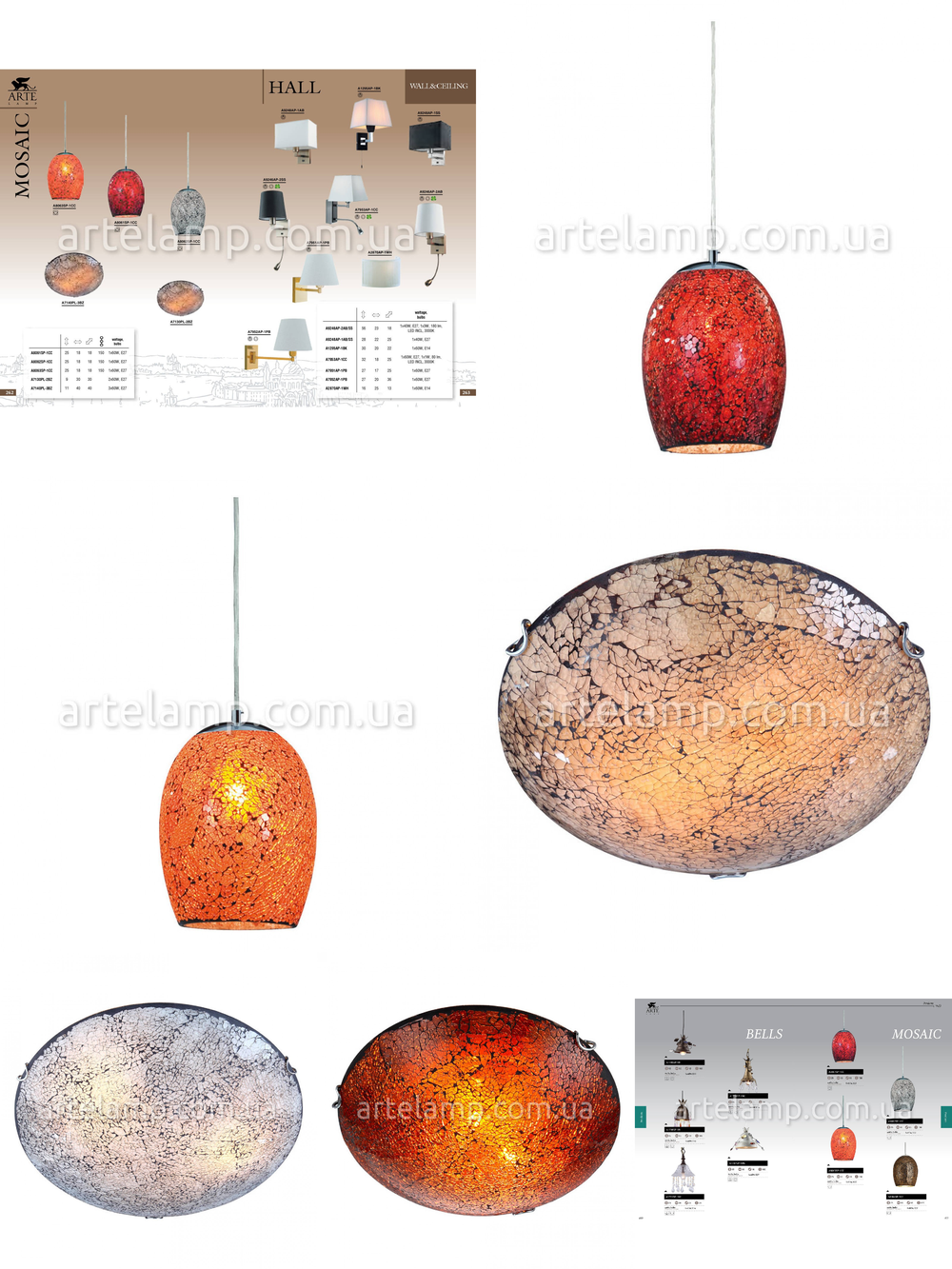 « подвесы». Arte Lamp серия Mosaic артикул A8062SP-1CC