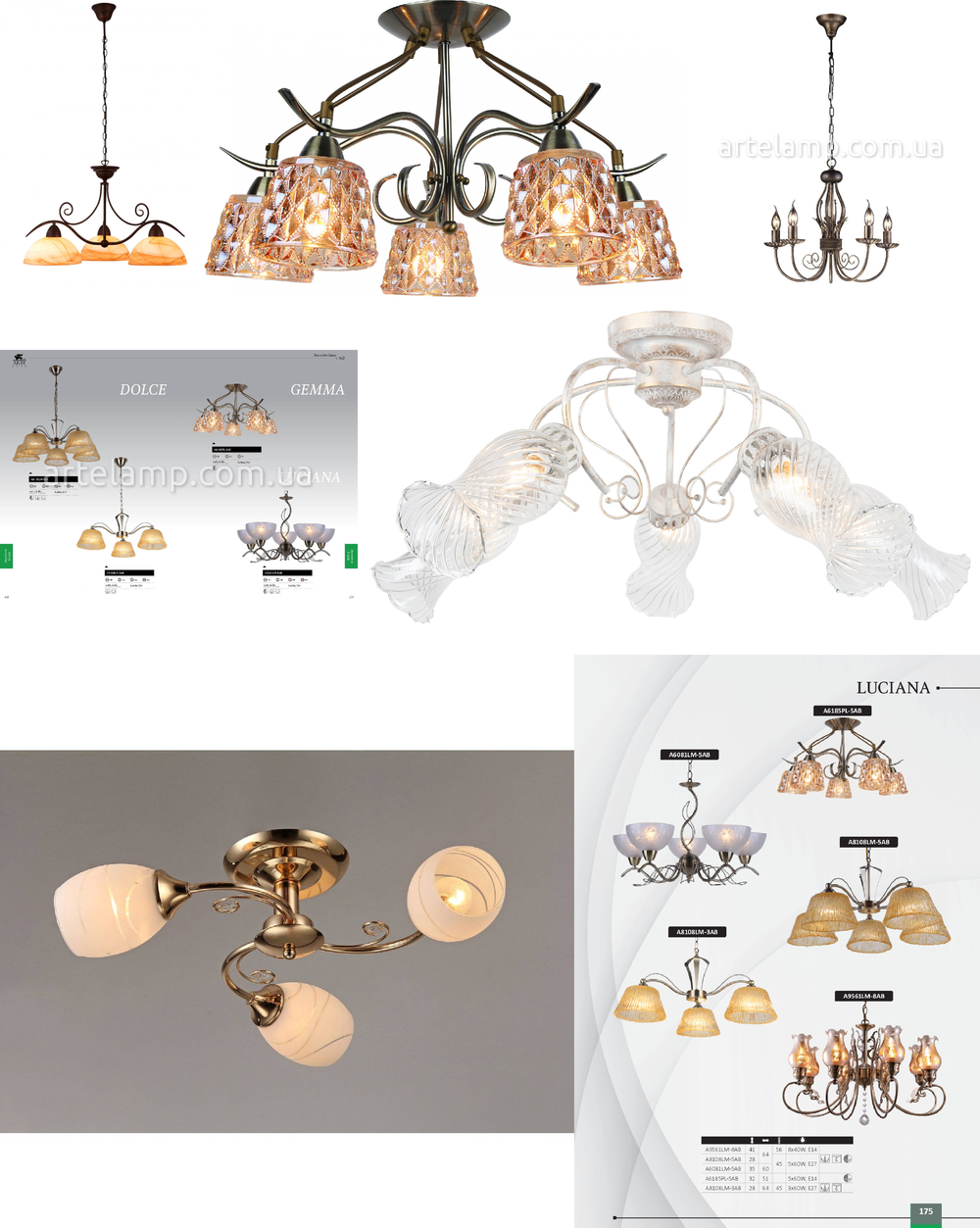 « подвесные». Arte Lamp серия Dolce артикул A8108LM-3AB