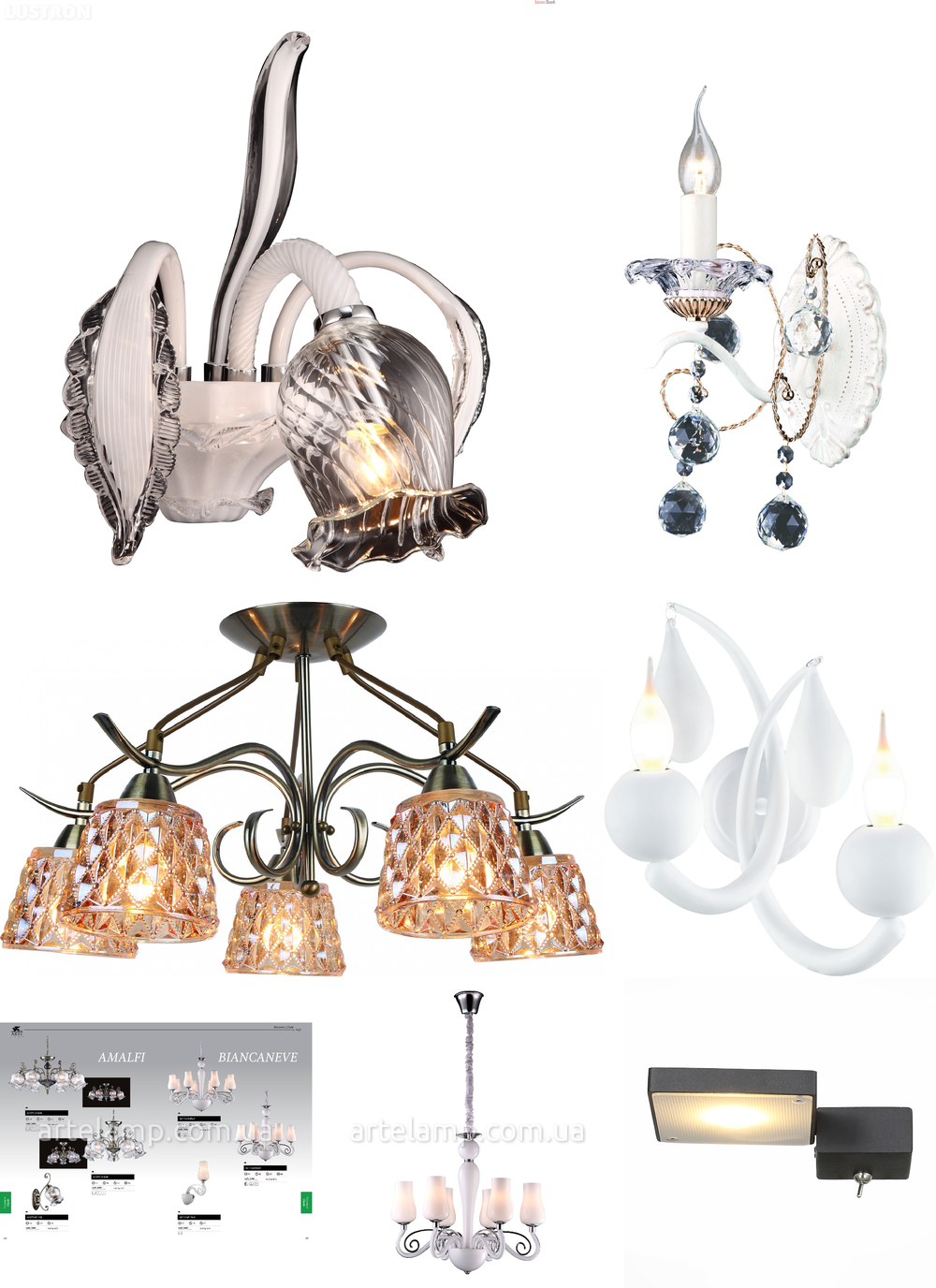 «Бра». Arte Lamp серия Biancaneve артикул A8110AP-1WH