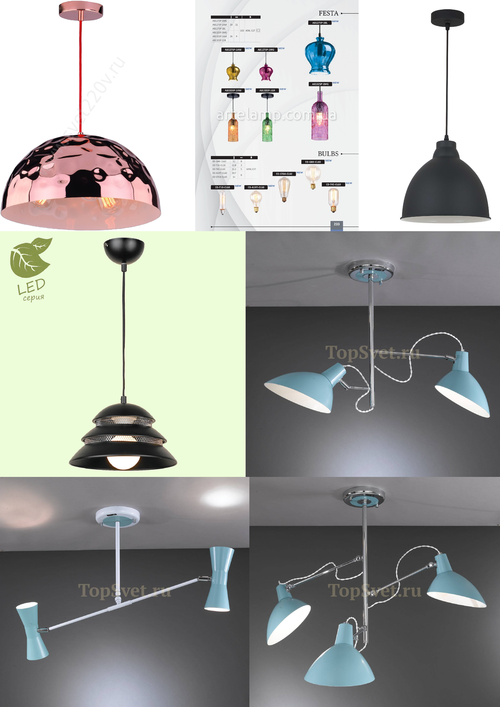 « для кухни». Arte Lamp серия Festa артикул A8127SP-1BL