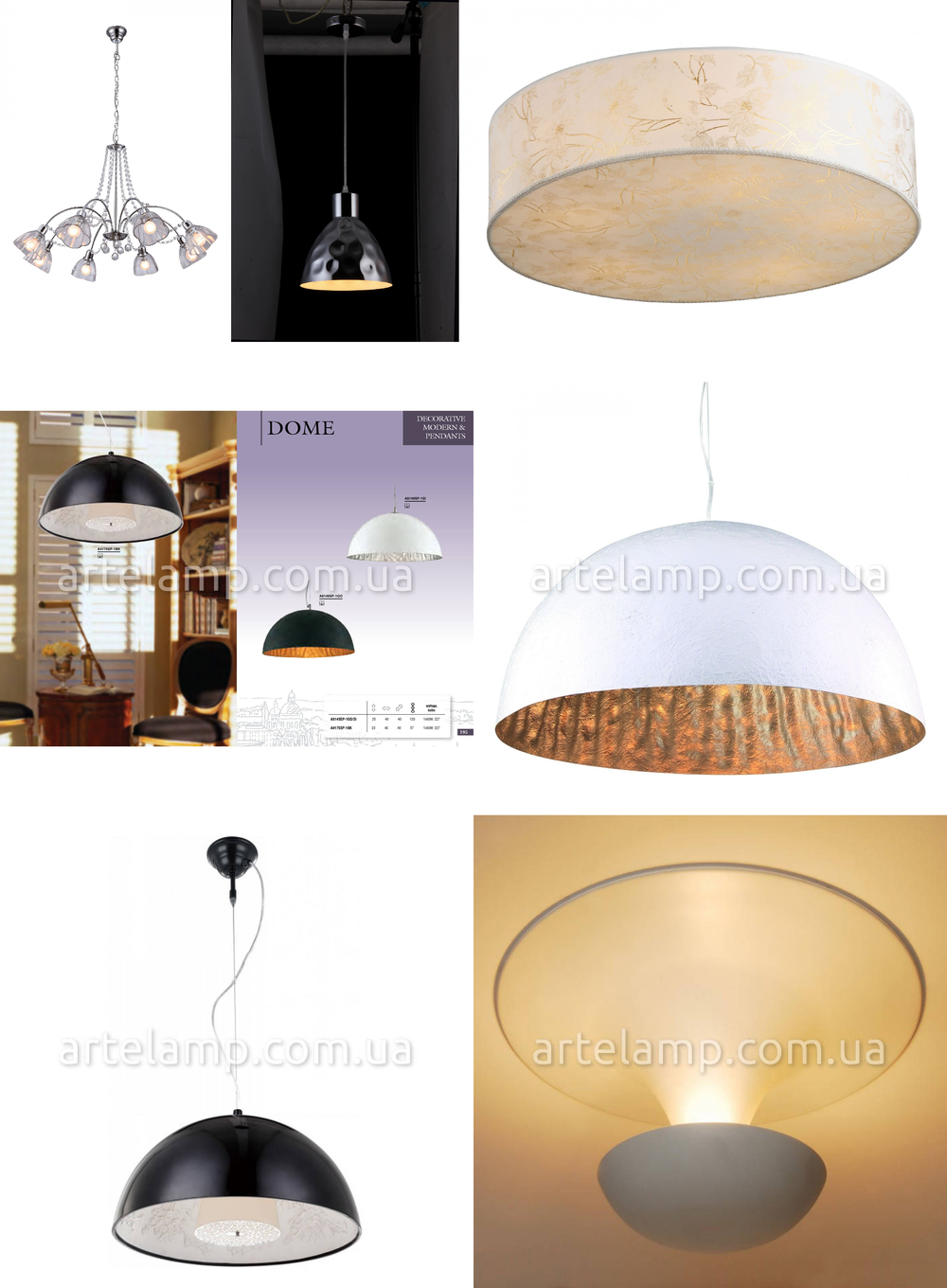 « подвесные». Arte Lamp серия Dome артикул A8149SP-1SI