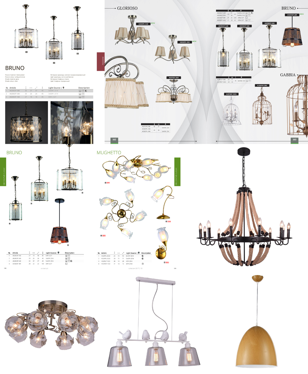 « подвесные». Arte Lamp серия Bruno артикул A8286SP-3AB