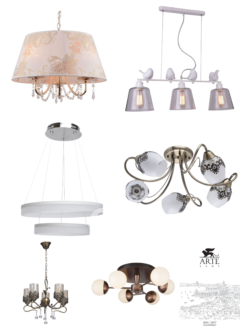 « подвесные». Arte Lamp серия Panna артикул A8612LM-5AB