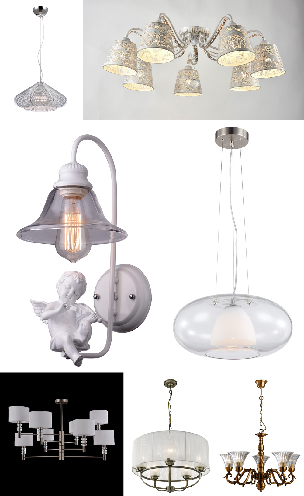 «Потолочные светильники». Arte Lamp серия Ivory артикул A9070PL-5AB