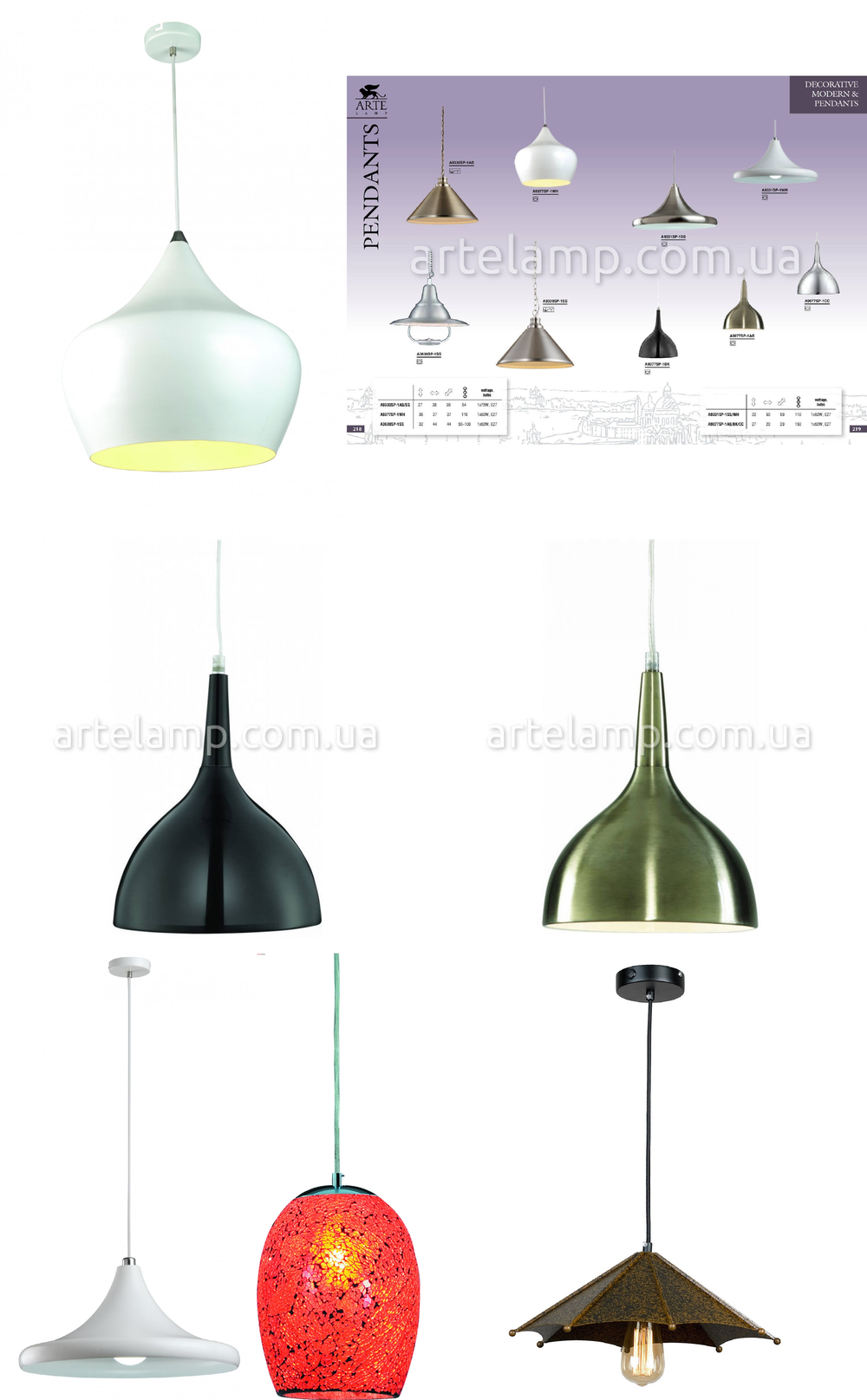 « подвесы». Arte Lamp серия Pendants 2 артикул A9077SP-1CC
