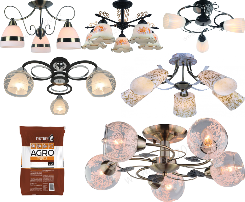 « потолочные». Arte Lamp серия Mormorio артикул A9361PL-5BR