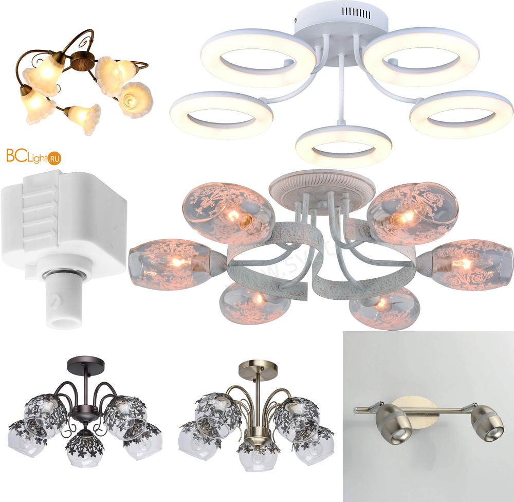 « потолочные». Arte Lamp серия Mormorio артикул A9361PL-5BR
