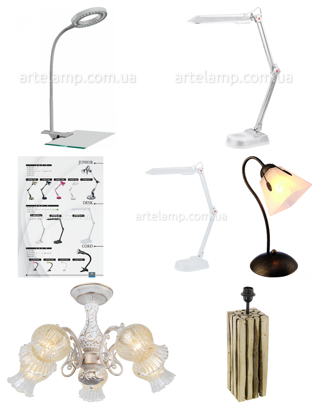 «Поворотные светильники». Arte Lamp серия Desk артикул A9427LT-1BK