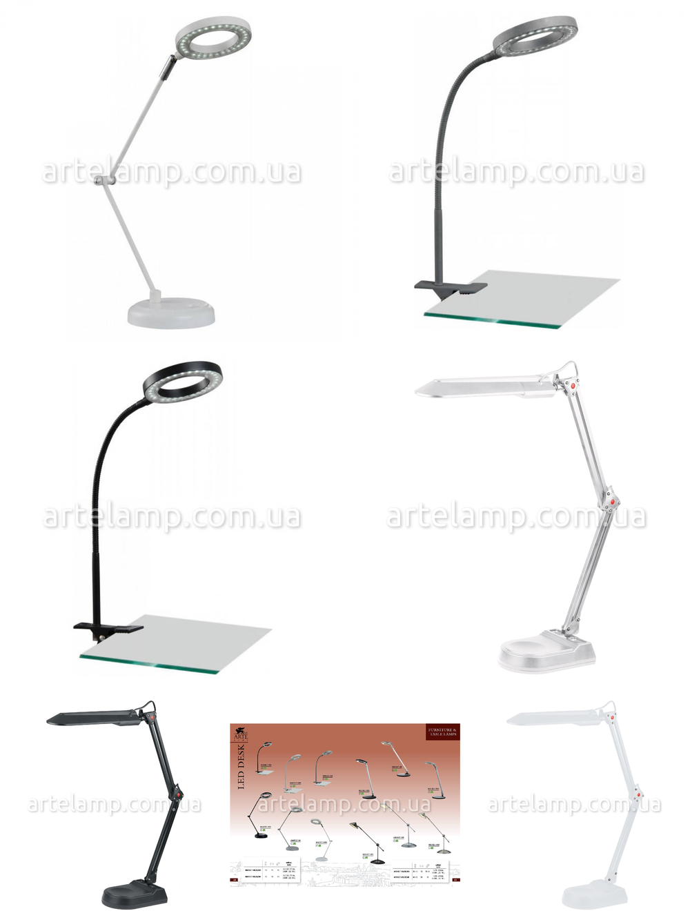 «Поворотные светильники». Arte Lamp серия Desk артикул A9427LT-1SI