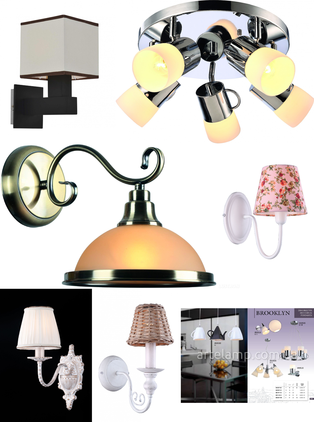 «». Arte Lamp серия Brooklyn артикул A9484AP-1CC