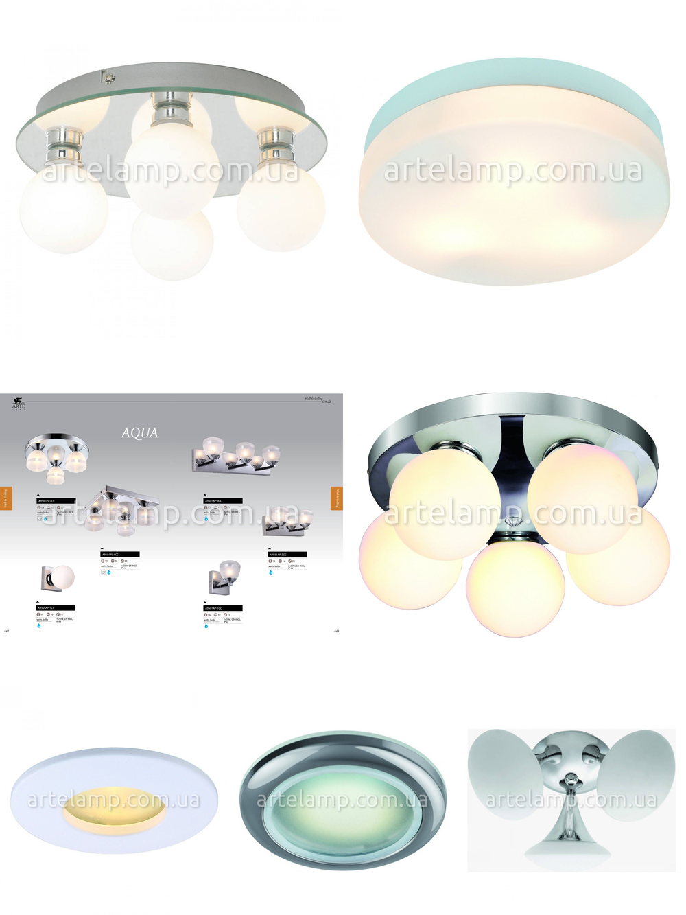 « настенные светильники». Arte Lamp серия Aqua артикул A9501AP-3CC