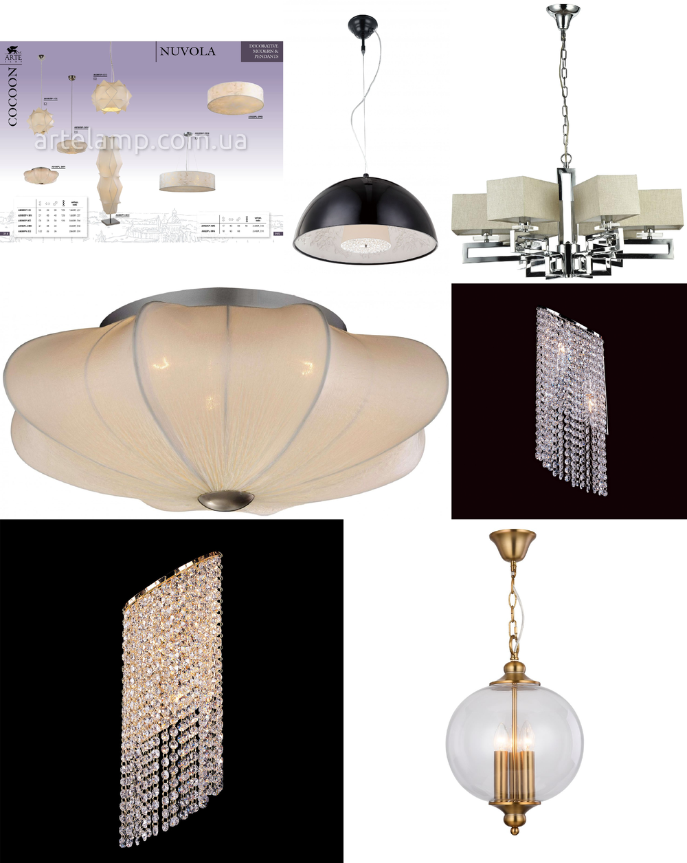 « подвесные». Arte Lamp серия Nuvola артикул A9522SP-3WG