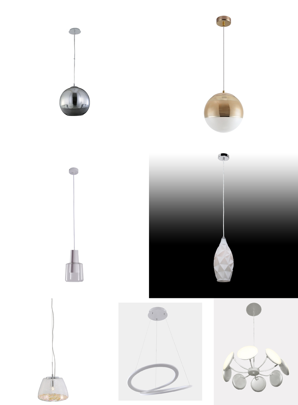 «Подвесные светильники». Crystal Lux серия Bell артикул BELL SP1 WHITE