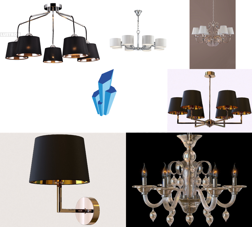 «Люстры». Crystal Lux серия Conte артикул CONTE SP6