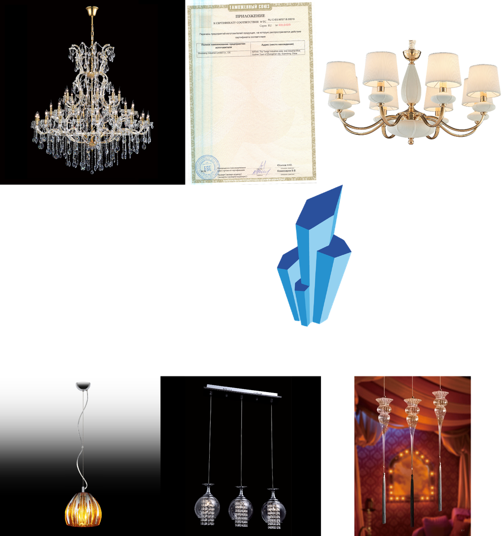 «Подвесные светильники». Crystal Lux серия Deco артикул DECO SP1 A AMBER