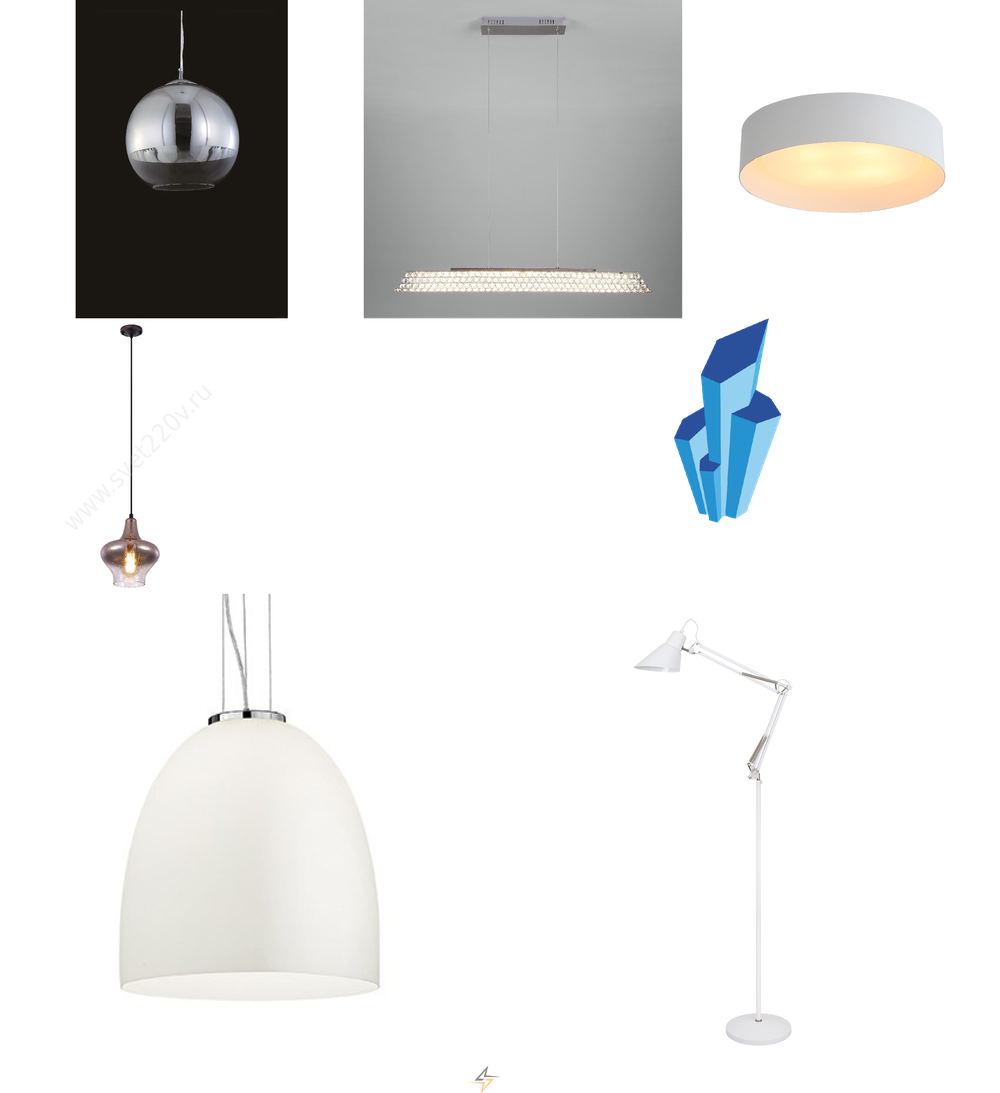 «Подвесные светильники». Crystal Lux серия Eva артикул EVA SP1