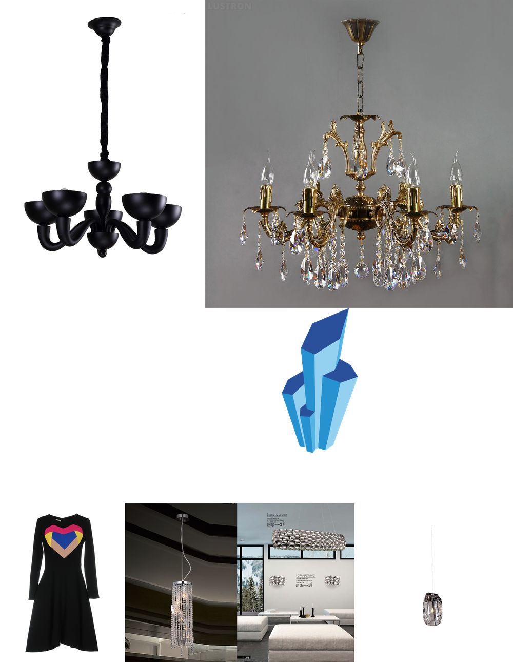 «Подвесные светильники». Crystal Lux серия Granada артикул GRANADA SP5
