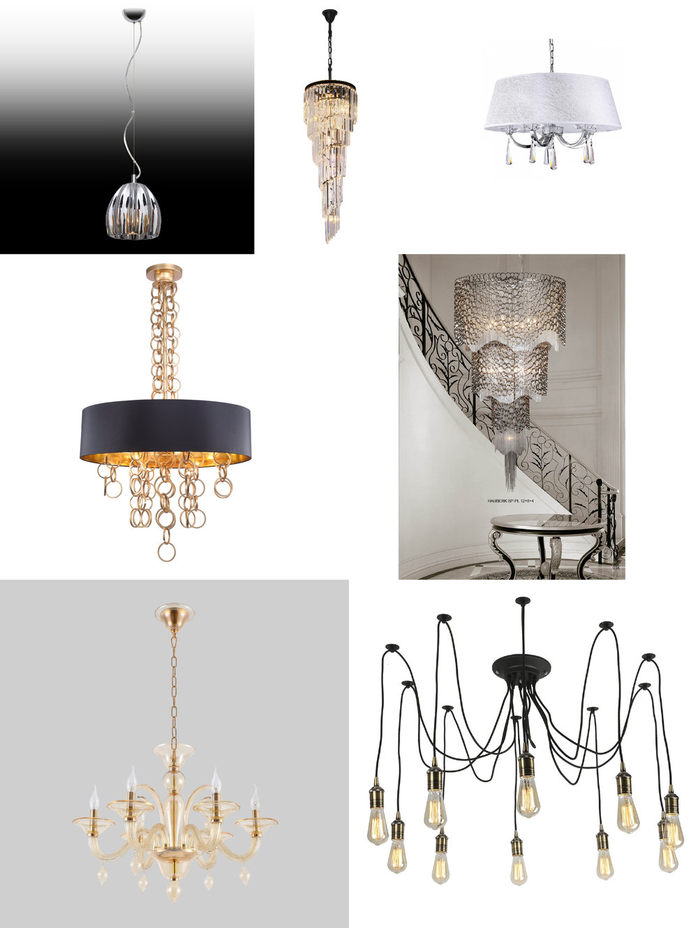 «Люстры». Crystal Lux серия Hauberk артикул HAUBERK SP-PL6 D45