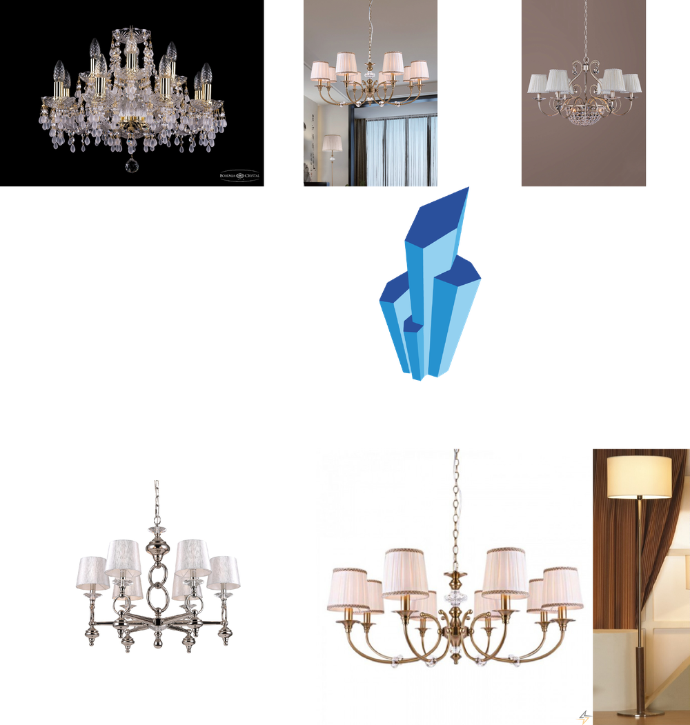 «Люстры». Crystal Lux серия Iridium артикул IRIDIUM SP6
