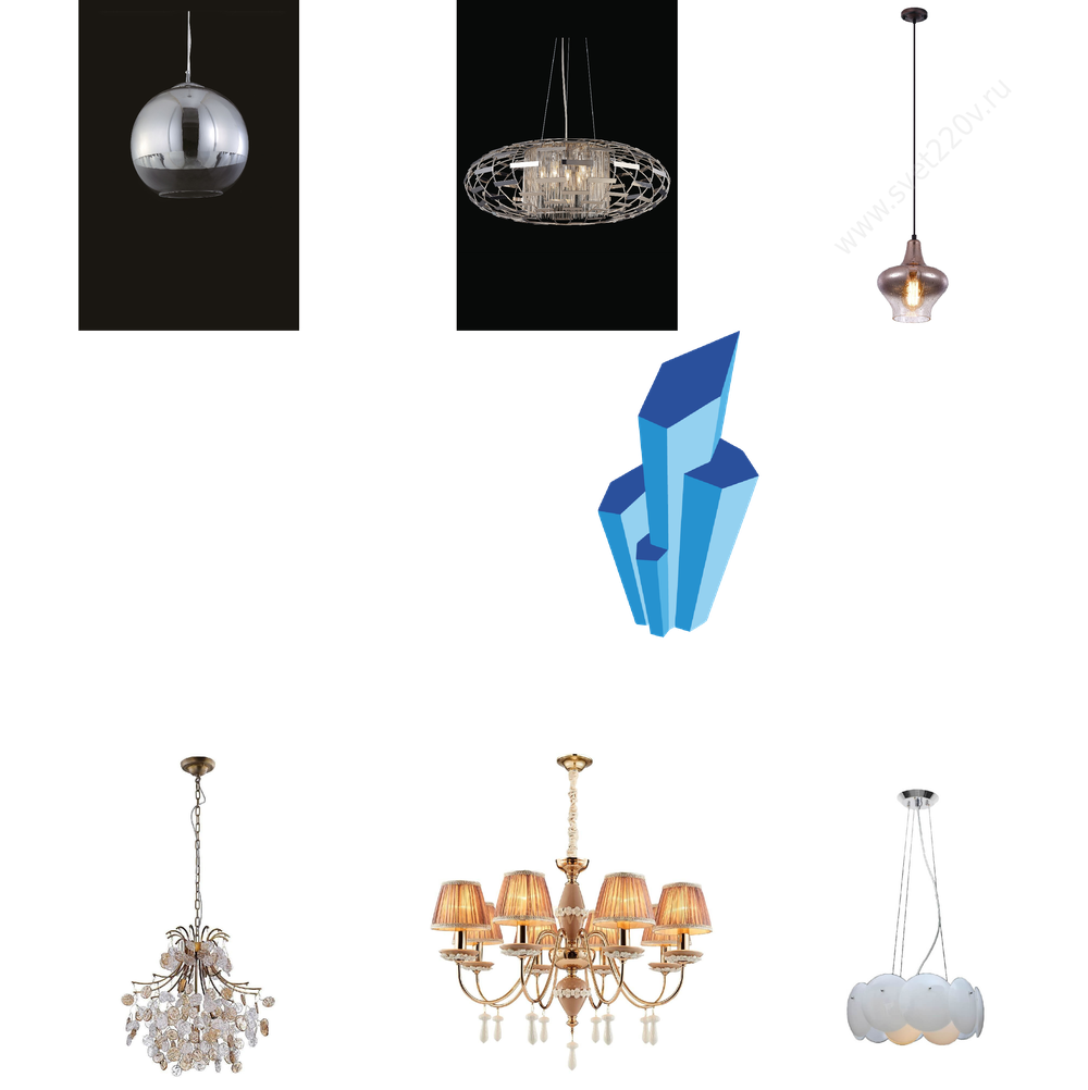«Подвесные светильники». Crystal Lux серия Krus артикул KRUS SP4 BOLL